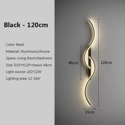 Applique murale LED moderne et minimaliste