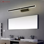 Armoire à miroir noire / 40 cm / Blanc froid (5 500-7 000 K) | Capteur humain