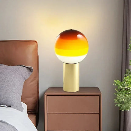 Lampe de bureau LED nordique en verre pour hôtel et restaurant — LZ4X9T2