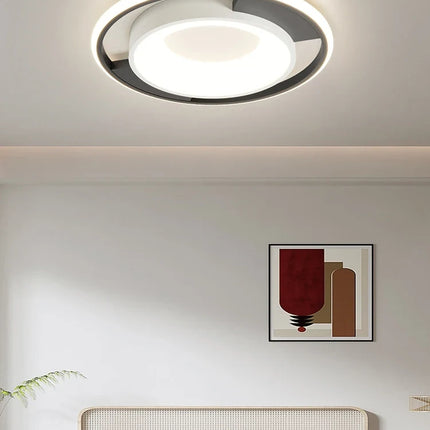 Plafonnier LED rectangulaire nordique à intensité variable avec télécommande — LZ4X9M