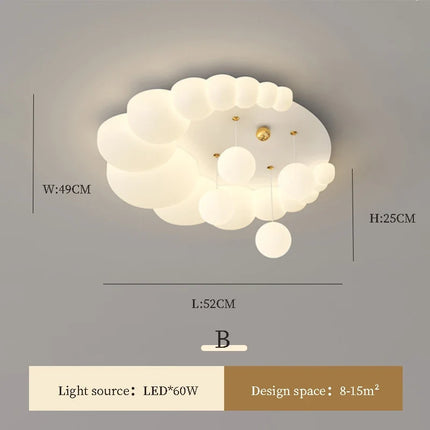 Plafonnier romantique à bulles pour chambre d'enfant moderne — LZ4X9T2