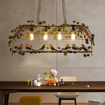 Lustre végétal suspendu pour décoration de restaurant et bar — LZ4X9JQ