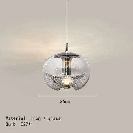 Applique murale en verre avec finition métal chromé pour intérieur élégant — LZ4X9T2