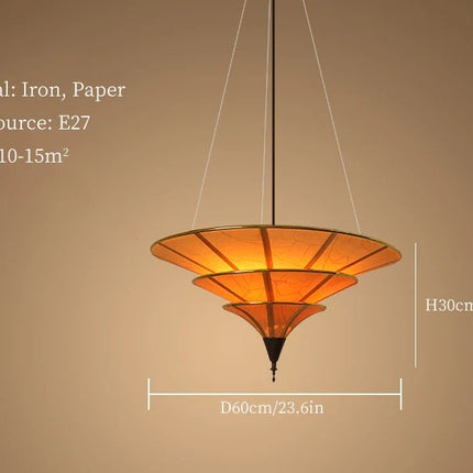 suspension wabi sabi pour décoration intérieure asiatique élégante