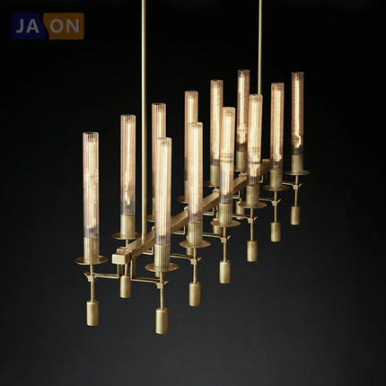 Suspension vintage en fer et verre à design personnalisé — LZ4X9Q