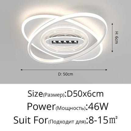 Plafonnier LED nordique pour intérieur ambiance chaleureuse — LZ4X9T2