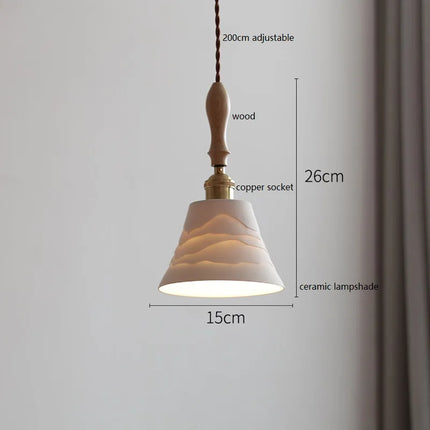 Suspension fleur en céramique moderne