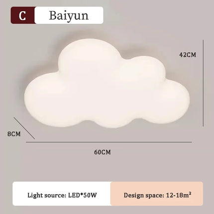 Plafonnier nuage arc-en-ciel pour chambre enfant design moderne — LZ4X9T