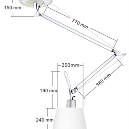 suspension pliable et mobile design italien pour éclairage moderne