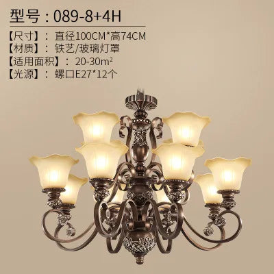 Lustre suspension vintage style nordique pour éclairage intérieur élégant — LZ4P7XQ