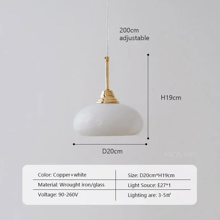 Suspension décorative en métal et verre style nordique — LZ4X9P
