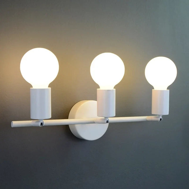 Applique murale LED multi-têtes style industriel rétro minimaliste — LZ4X9P2