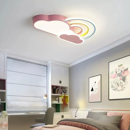 Plafonnier nuage arc-en-ciel décoratif pour chambre d’enfant — LZ4X9J
