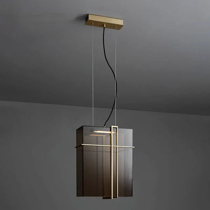 Suspension LED minimaliste en verre design italien — LZ4X9T