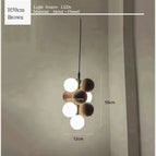 05-H50cm marron / Blanc chaud