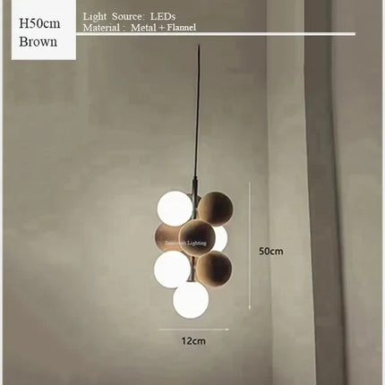 Suspension créative en flanelle style nordique pour intérieur moderne — LZ4P9X