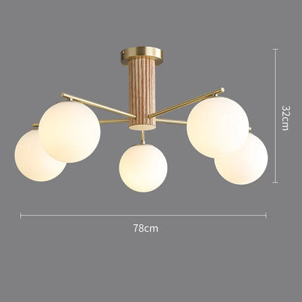Lustre japonais en cuivre au style rétro médiéval pour intérieur élégant — LZ4X9P2