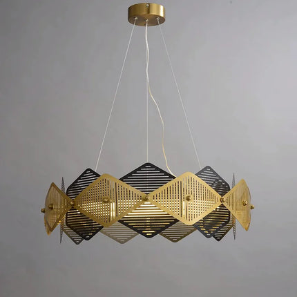 lustre post-moderne en acier inoxydable suspension led minimaliste italienne