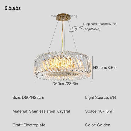Lustre en cristal pour décoration intérieure élégante et moderne — LZ4X9P