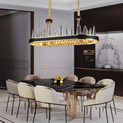Suspension en cristal transparent pour décoration moderne — LZ4X9P