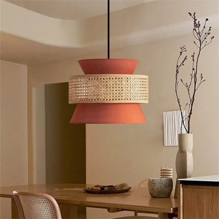 Suspension en rotin tissé main style cannage chinois — LZ4P9X2