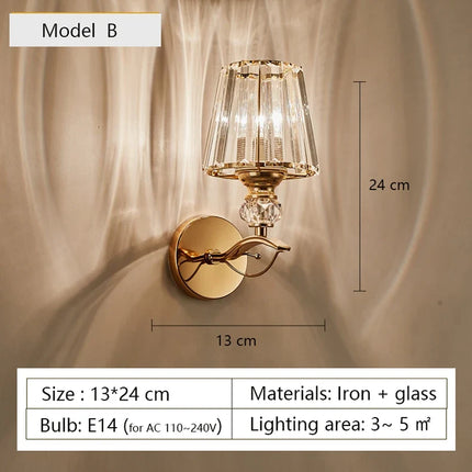 Applique murale en verre au design nordique moderne pour intérieur — LZ4Q7X9
