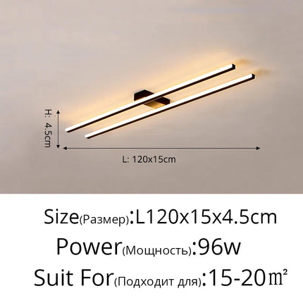 Lustre LED moderne avec télécommande et fonction gradation pour intérieur — LZ4X9P2