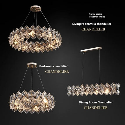 Lustre en cristal au design minimaliste pour intérieur élégant — LZ4X9P2