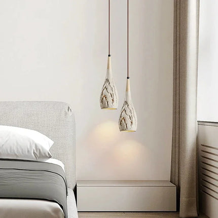 Lustre en ciment style wabi-sabi pour intérieur et extérieur — LZ4X7M