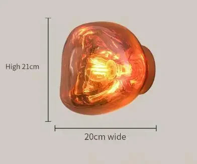 Applique murale LED en verre au design moderne décoratif — LZ4F7Q2