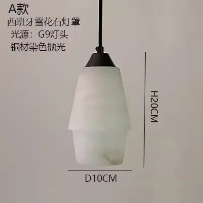 Suspension LED vintage style marbre rétro — LZ4Q7M9