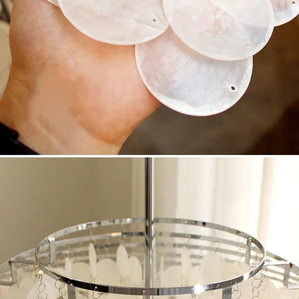 Lustre coquillage style français pour intérieur élégant — LZ4X9T2