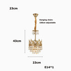 Applique B / Gradable / Cristal de goutte d'eau