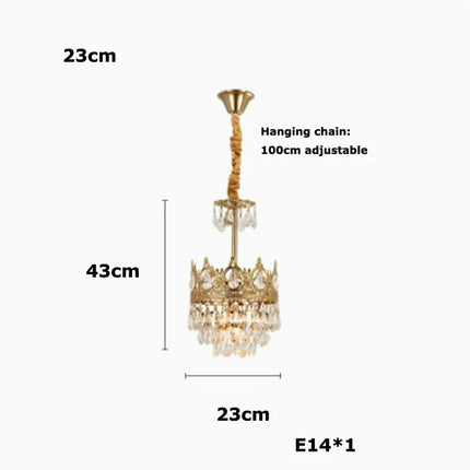 Lustre dimmable en cristal K9 pour éclairage élégant — LZ7XQ2