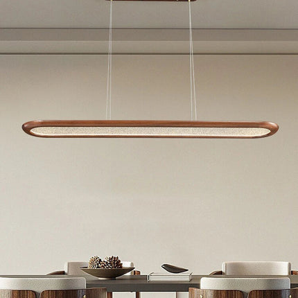 Suspension moderne en noyer avec LED décorative pour bar — LZ4X9P2