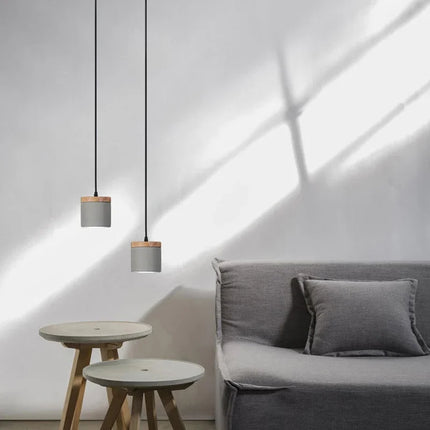 Suspension industrielle rétro en béton pour intérieur — LZ4X9T2