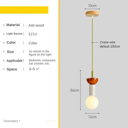 Suspension LED colorée aux formes géométriques — LZ4X9T2