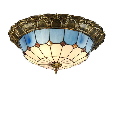 Plafonnier LED vitrail classique pour éclairage intérieur décoratif — LZ4X9Q2