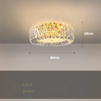 Neutral light / 80cm ceiling lamp / Gold frame