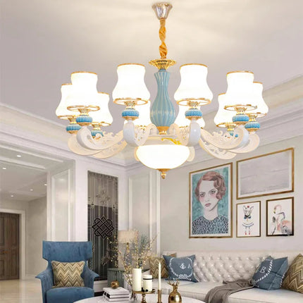 Lustre moderne en céramique pour éclairage intérieur élégant — LZ4P9X2
