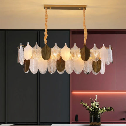 Lustre suspension LED en verre acrylique design — LZ4X9T1