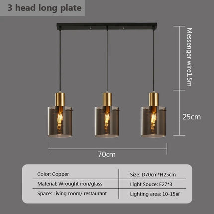 Suspension en verre au design moderne pour éclairage intérieur — LZ4Q9T1