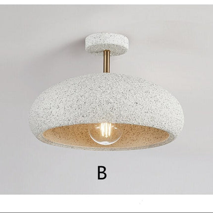 Plafonnier moderne avec abat-jour effet pierre Kery — LZ4G7XQ