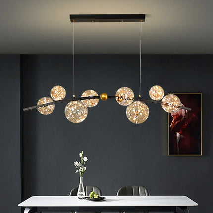 Lustre LED en verre pour éclairage intérieur décoratif — LZ4X9T2