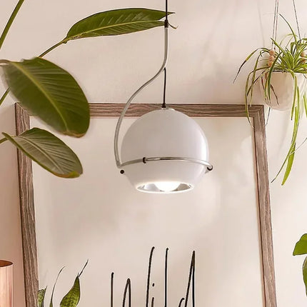 Lustre suspension rétro américain en verre ambré pour ambiance créative — LZ4X9T