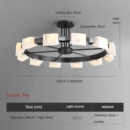 Suspension élégante en marbre espagnol pour intérieur moderne — LZ4X9T