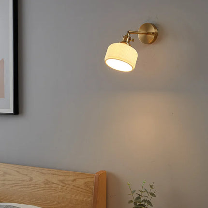 Applique murale en verre et cuivre doré pour intérieur et extérieur — LZ4X9M