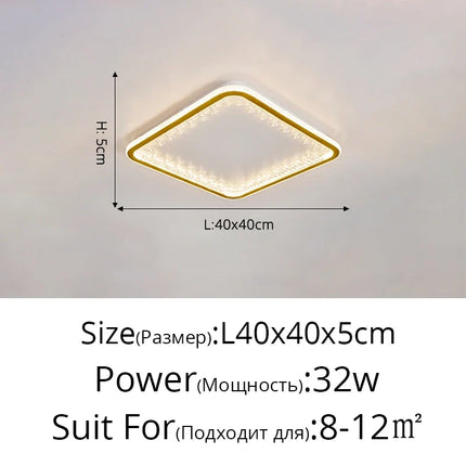 Plafonnier LED moderne avec télécommande au design créatif intérieur — LZ4X9P2