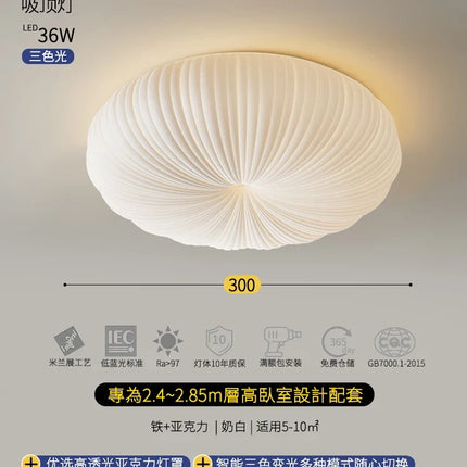 plafonnier led citrouille nordique pour chambre enfant lumière intelligente