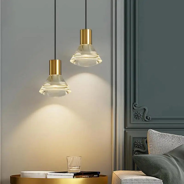 Suspension LED élégante en forme de diamant moderne — LZ4P9X